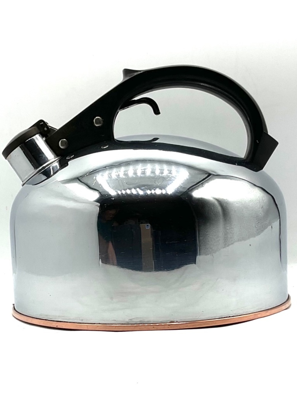 Revere Teakettle Whistling 3.5 quart.   Stainless steel and copper